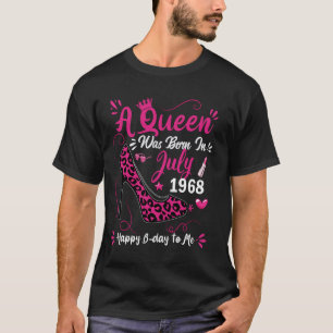 56th Birthday High Heel A Queen Was Born In July 1 T-Shirt