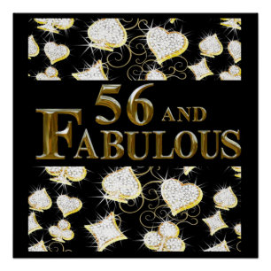 56th Birthday Poster
