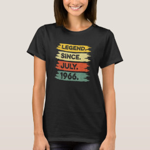 56th Birthday Retro Vintage Legend Since July 1966 T-Shirt