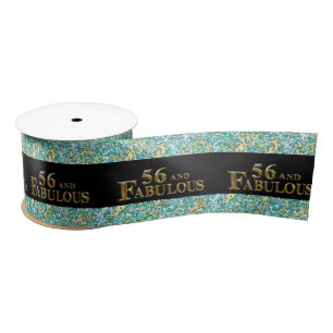56th  Birthday  Satin Ribbon