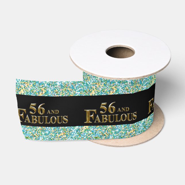 56th  Birthday  Satin Ribbon (Spool)