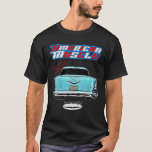 57,1957 Belair Bel Air American Muscle Car Hotrod T-Shirt