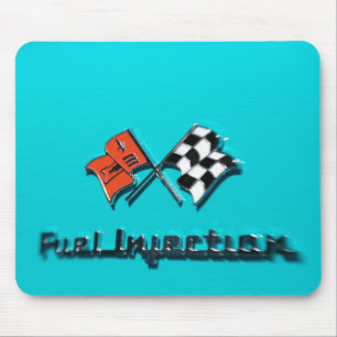 57 Chevy Fuel Injection Badge Mousepad