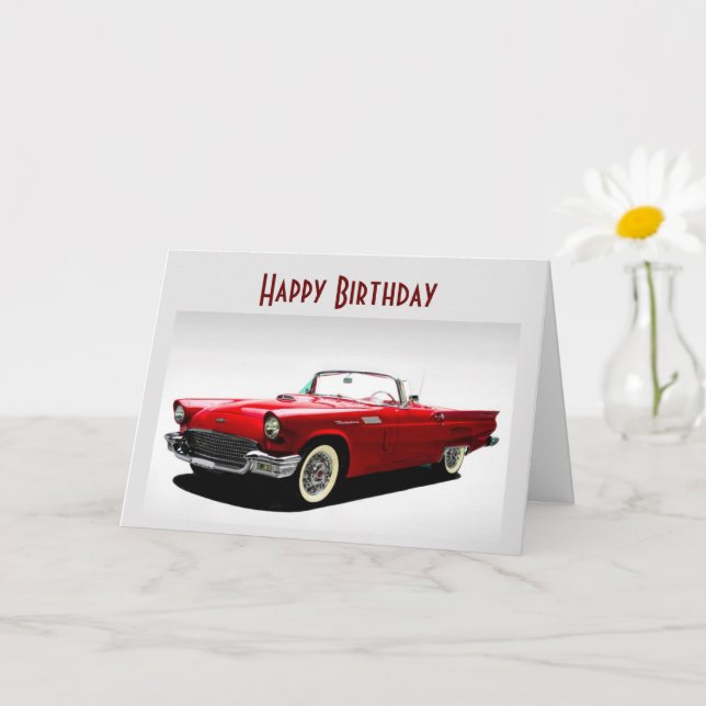 **57 CLASSIC THUNDERBIRD** ON YOUR BIRTHDAY CARD (Small Plant)