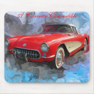 57' Corvette Convertible Mouse Pad
