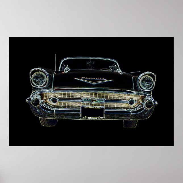 57 Poster Chevy Bel Air (Devant)