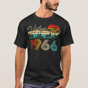 57 Year Old Boys Girls Vintage 1966 57th Birthday T-Shirt