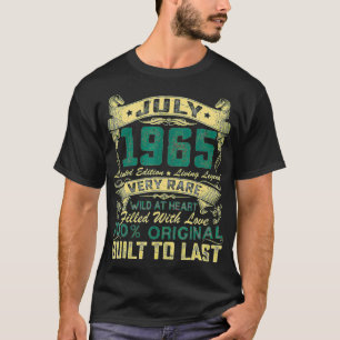 57 Years Old Vintage July 1965 Limited Edition 57t T-Shirt