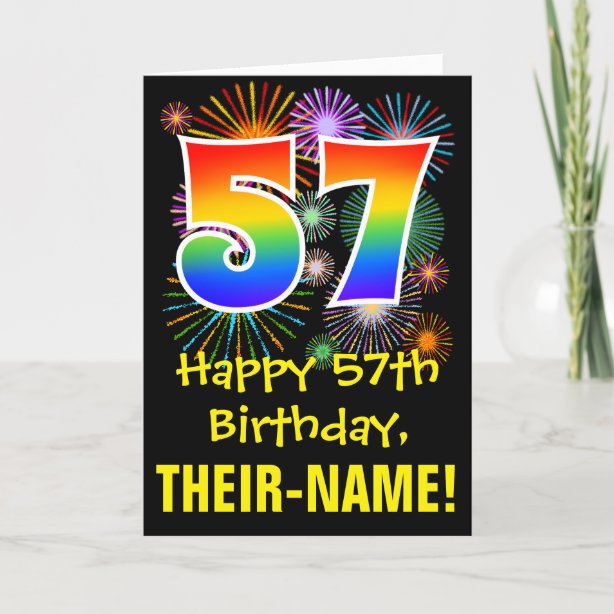 57th Birthday Cards | Zazzle CA