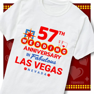 57th Wedding Anniversary Fabulous Las Vegas Couple T-Shirt