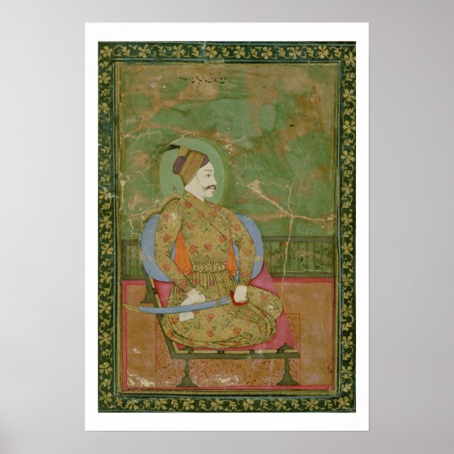 58.20/25A Portrait of Sultan Abdullah Qutb Shah se Poster (Front)