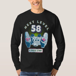 58 Birthday Gamer Next Level 58 Gaming Controller T-Shirt