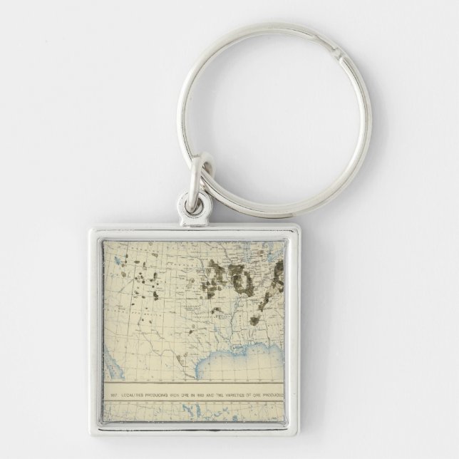 58 Coal 1890, iron ore 1889 Keychain (Front)