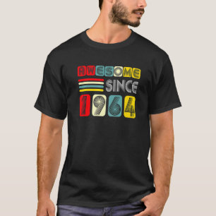 58 Year Old  Awesome Since 1964 Vintage Birthday T-Shirt