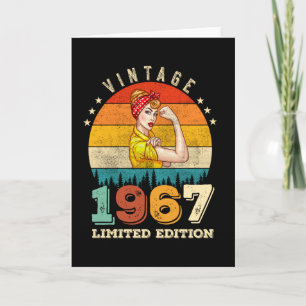 58 Year Old Bday 1967 Vintage 58th Birthday Women Card