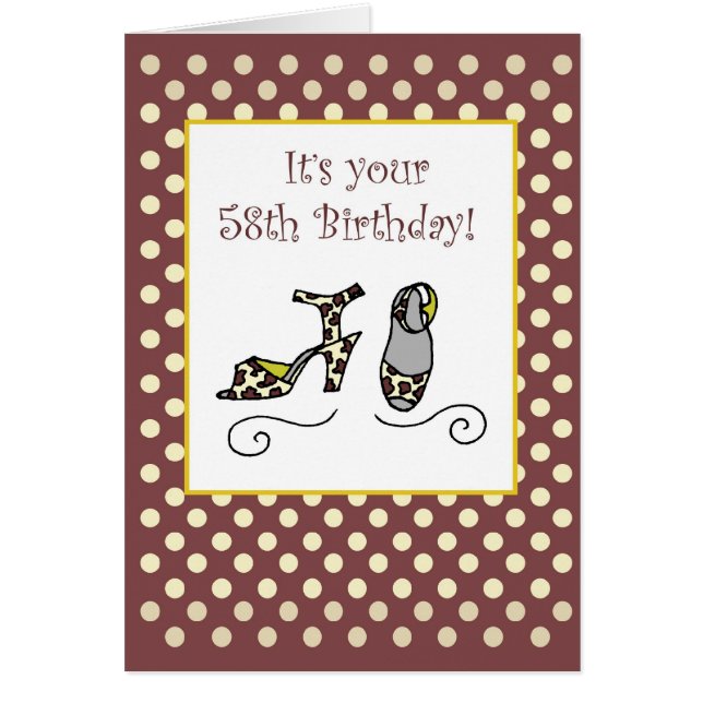 58e anniversaire chaussures pour femmes (Devant)