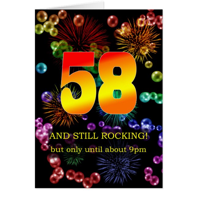 58th Birthday Still Rocking (Front)