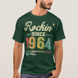 58th Birthday Vintage Guitar Rockin Since 1964 Gui T-Shirt