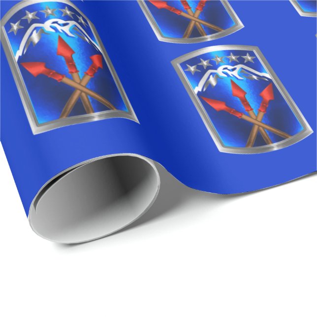 593rd Sustainment Command “Rest Assured” Wrapping Paper (Roll Corner)