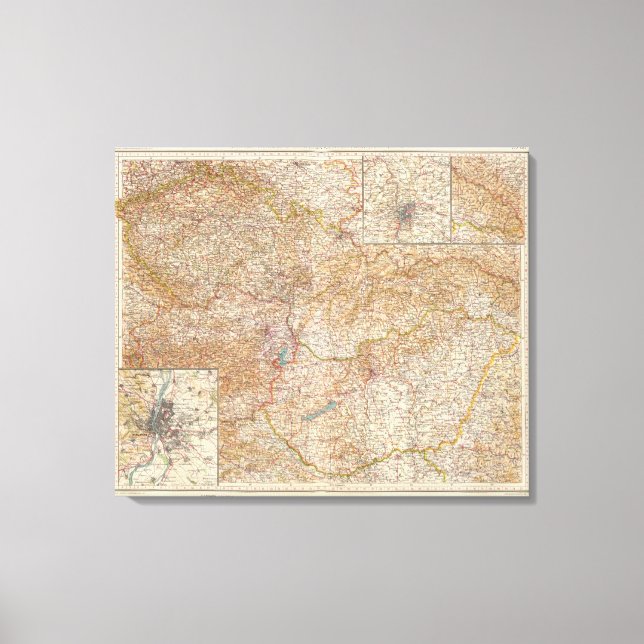 5960 Czechoslovakia, Hungary Canvas Print (Front)