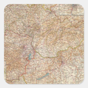 5960 Czechoslovakia, Hungary Square Sticker