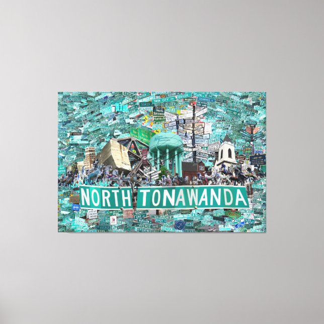 59.26" x 40.00 Stretched Canvas - Streets of NT  Print (Front)