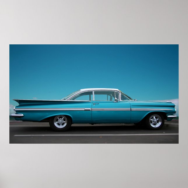 '59 Chevy in Blue Poster (Front)