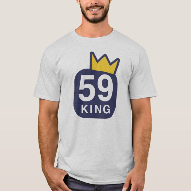 59 King T-Shirt (Ash) (Front)