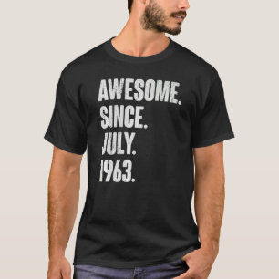 59 Year Old 59th Birthday Awesome Since July 196 T-Shirt