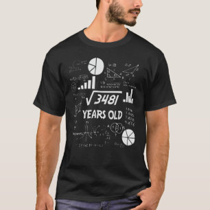 59 Years Old Bday Math Teacher 59th Birthday Gift T-Shirt