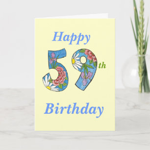 59th Birthday Card