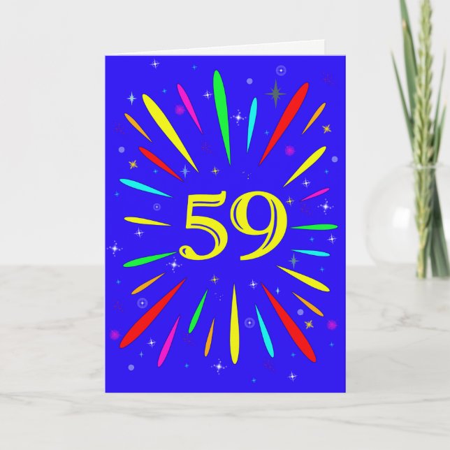 59th Birthday Explosion Card (Front)