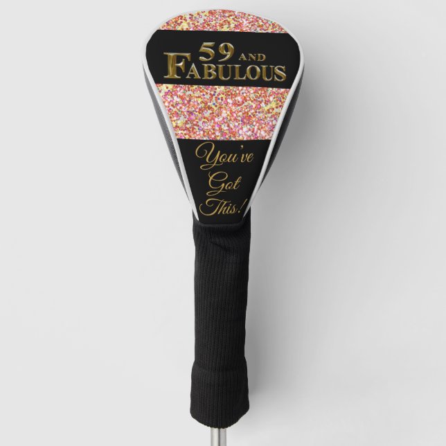 59th  Birthday  Golf Head Cover (Front)