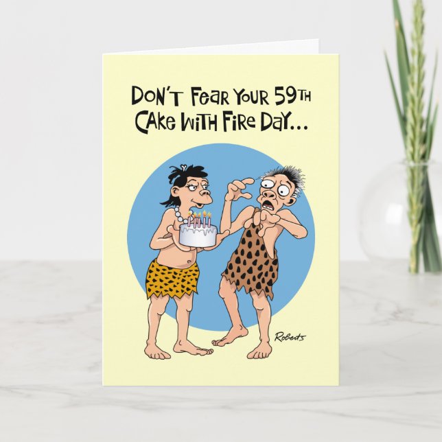 59th Birthday Greeting Card (Front)