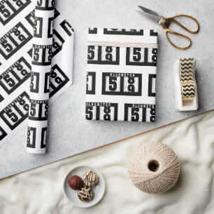 59th Birthday Odometer   Wrapping Paper
