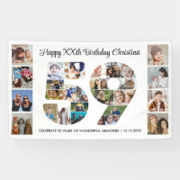 59th Birthday Party Number 59 Photo Collage