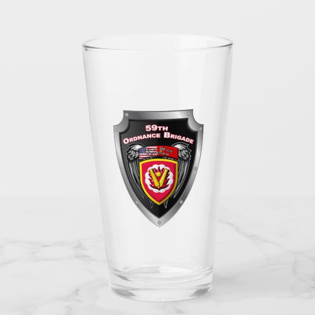 59th Ordnance Brigade “Cold War Nuclear Deterrent” Glass (Front)