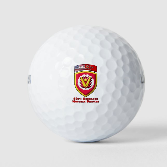 59th Ordnance Brigade “Cold War Nuclear Deterrent” Golf Balls (Front)