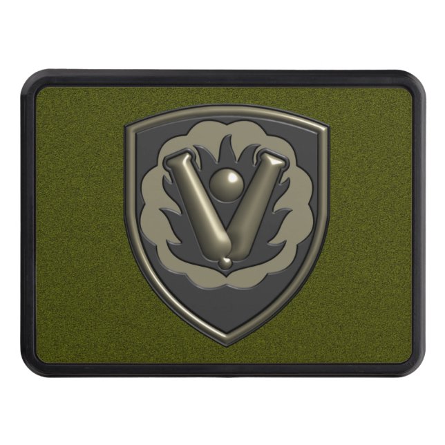 59th Ordnance Brigade Insignia Patch Trailer Hitch Cover (Front)