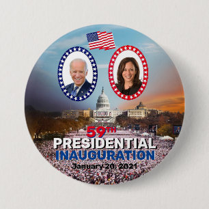 59th Presidential Inauguration Jan. 20, 2021 3 Inch Round Button