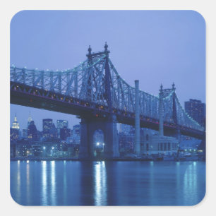 59th Street Bridge, New York, USA Square Sticker