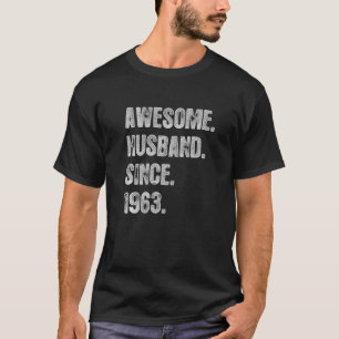 59th Wedding Aniversary For Him Awesome Husband Si T-Shirt