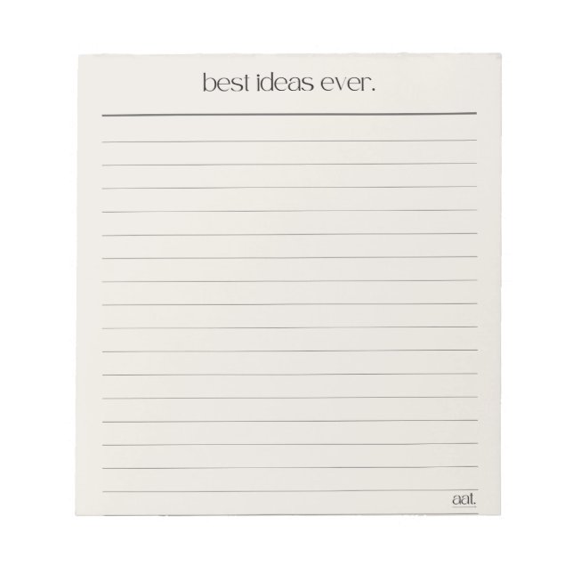 5.5" x 6" Notepad - 40 pages (Front)