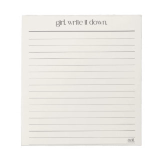 5.5" x 6" Notepad - 40 pages