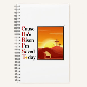 5.5 x 8.5 Christ Acronym Deluxe Spiral Notebook