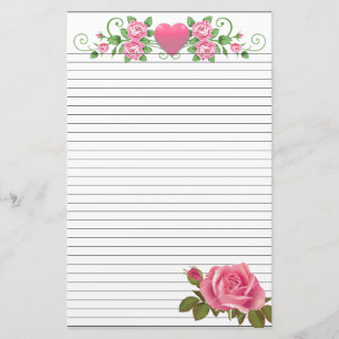 5.5" x 8.5" lined Stationery