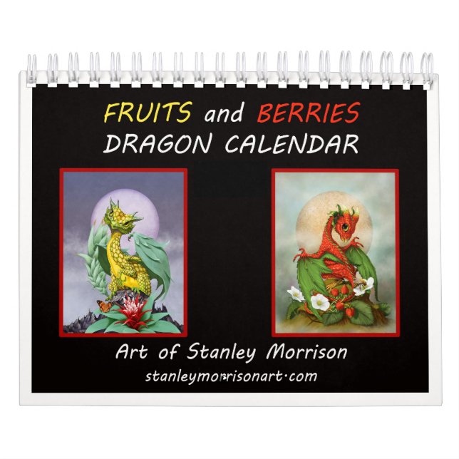 5.5x7 Fruits and berries Dragon 2018 calendar (Cover)