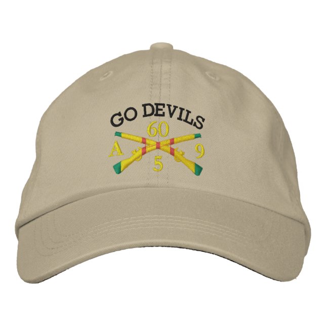 5/60th Infantry Crossed Rifles Embroidered Hat (Front)