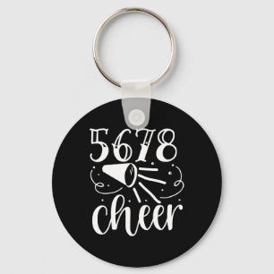 5 6 7 8 Cheer Cheerleader Keychain
