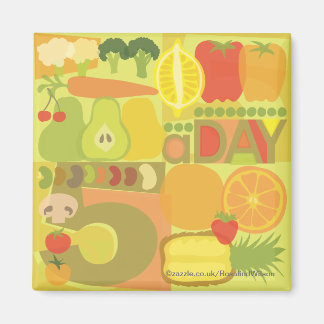 5 a day fruit and veg magnet